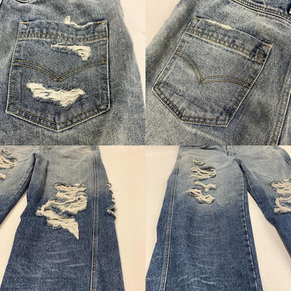 ADERERROR | アーダーエラー WIDE WRINKLE JEANS デニムパンツ BMADFWJE0101BL ライトブルー サイズ：S【イオン広店】