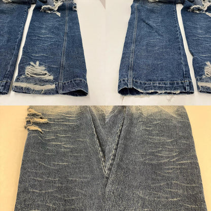 ADERERROR | アーダーエラー WIDE WRINKLE JEANS デニムパンツ BMADFWJE0101BL ライトブルー サイズ：S【イオン広店】