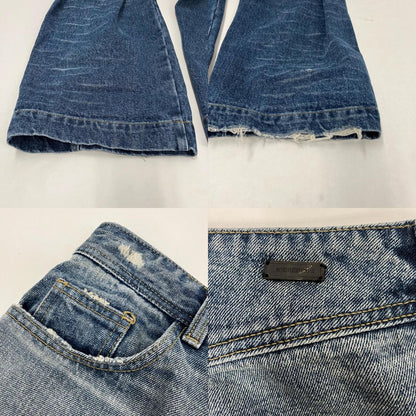 ADERERROR | アーダーエラー WIDE WRINKLE JEANS デニムパンツ BMADFWJE0101BL ライトブルー サイズ：S【イオン広店】