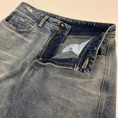 ADERERROR | アーダーエラー WIDE WRINKLE JEANS デニムパンツ BMADFWJE0101BL ライトブルー サイズ：S【イオン広店】
