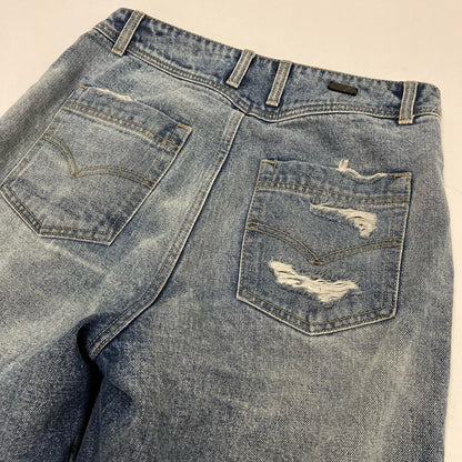 ADERERROR | アーダーエラー WIDE WRINKLE JEANS デニムパンツ BMADFWJE0101BL ライトブルー サイズ：S【イオン広店】