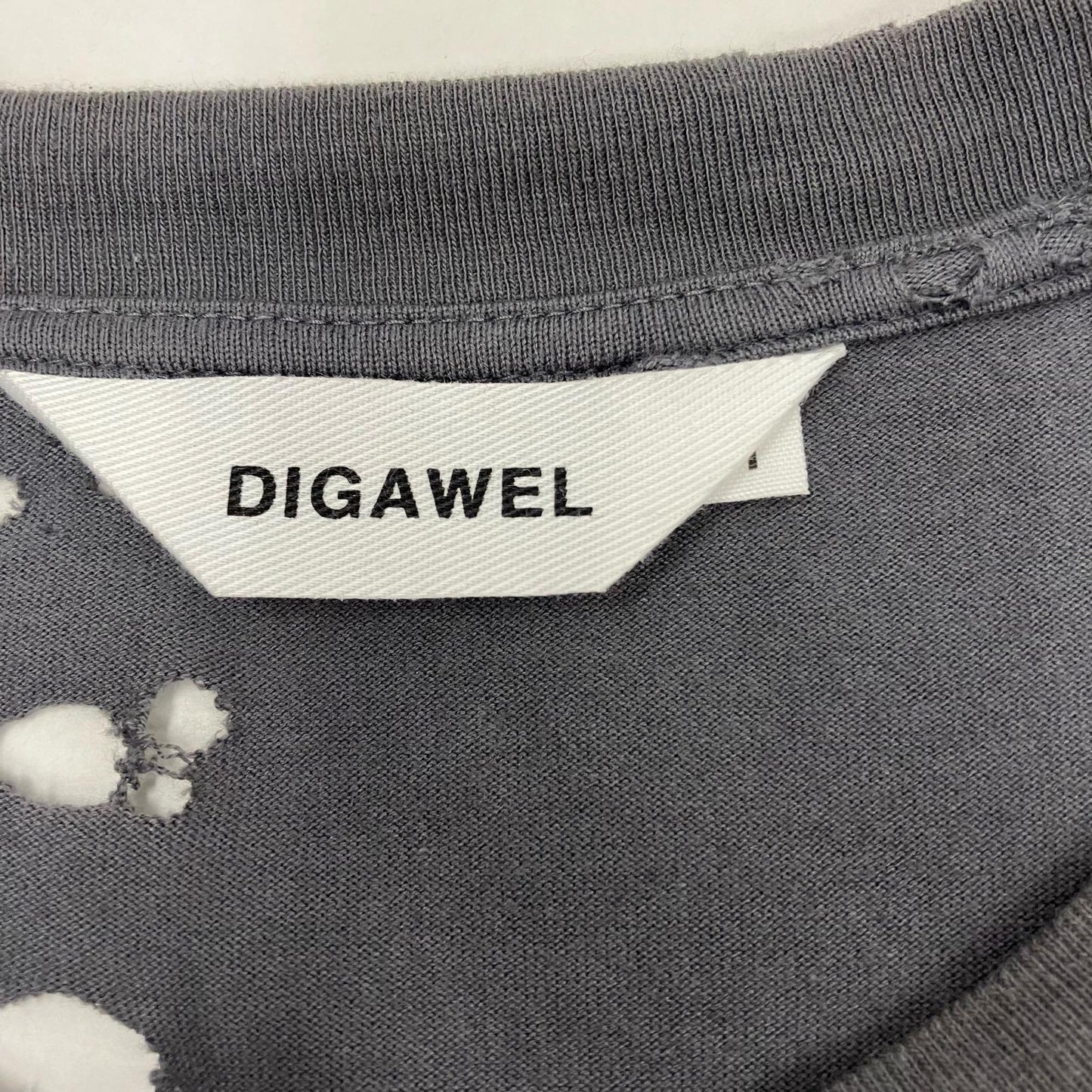 DIGAWEL | ディガウェル Damage S/S Tee カットソー チャコールグレー サイズ：1【イオン広店】