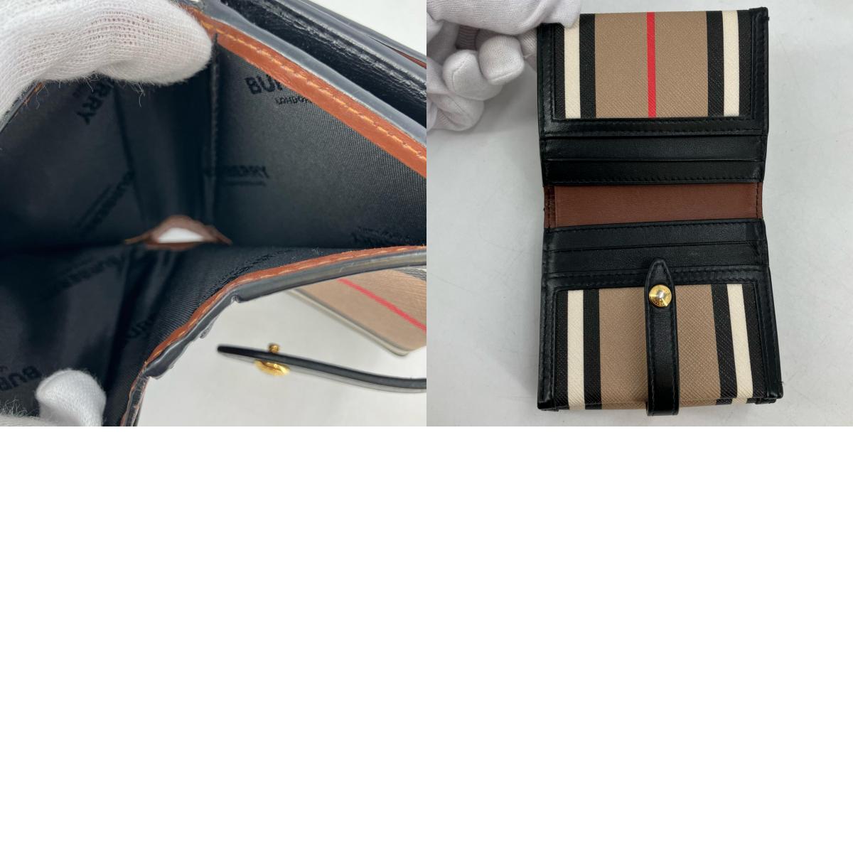 BURBERRY | バーバリー PVCレザーコンパクトウォレット 三つ折り財布【イオン広店】