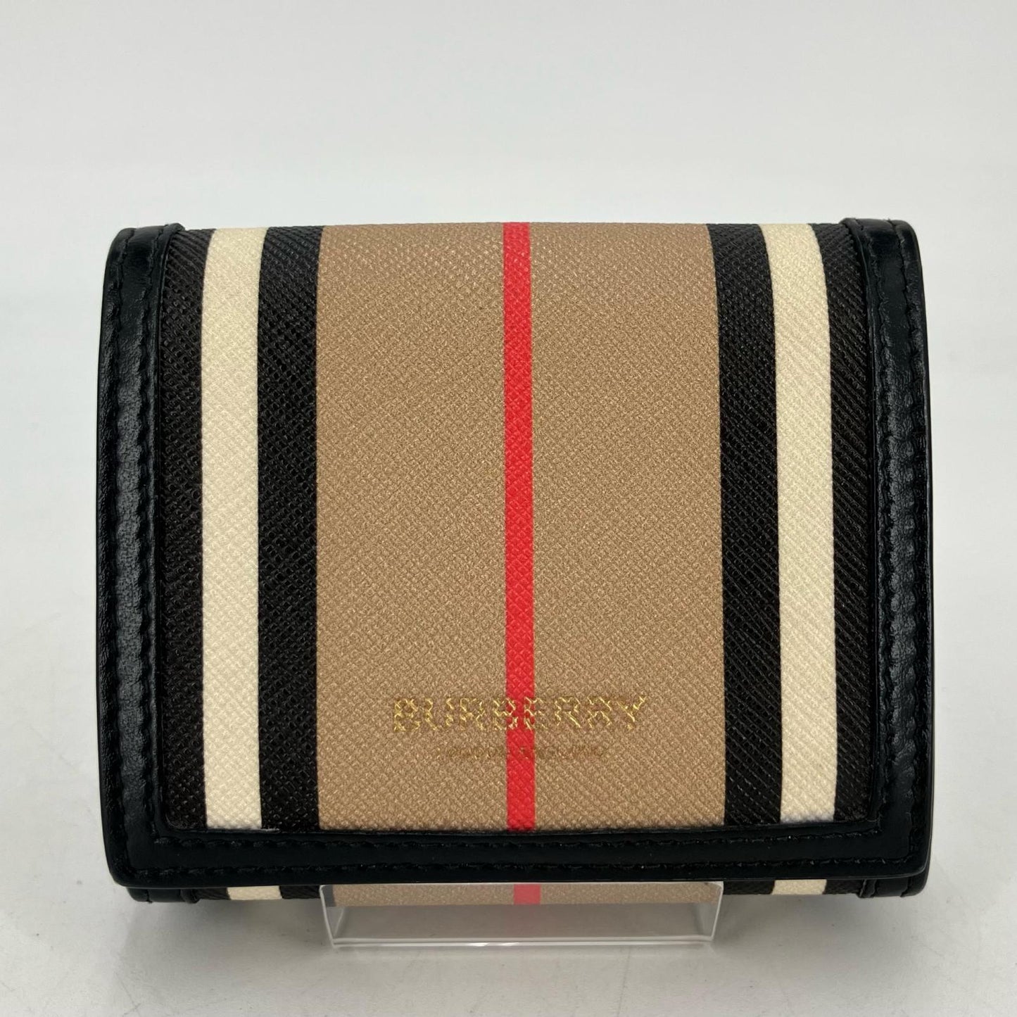 BURBERRY | バーバリー PVCレザーコンパクトウォレット 三つ折り財布【イオン広店】