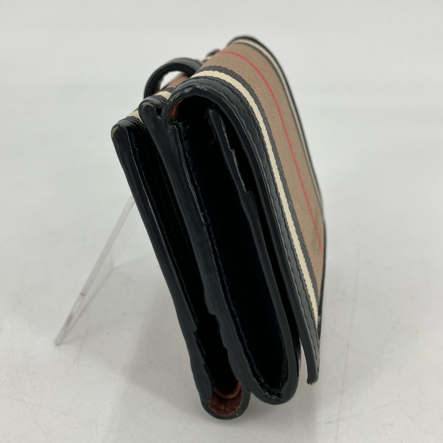 BURBERRY | バーバリー PVCレザーコンパクトウォレット 三つ折り財布【イオン広店】