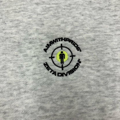 ZETA DIVISION　AWP HALF ZIP SWEAT V2 ASH スウェット グレー サイズ：L【イオン広店】