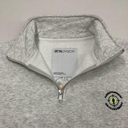 ZETA DIVISION　AWP HALF ZIP SWEAT V2 ASH スウェット グレー サイズ：L【イオン広店】