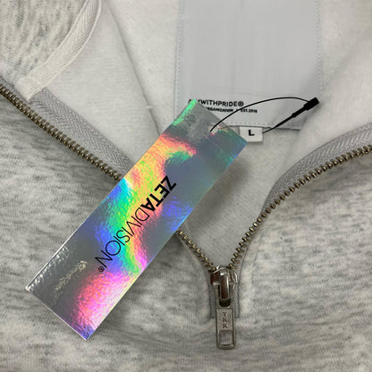 ZETA DIVISION　AWP HALF ZIP SWEAT V2 ASH スウェット グレー サイズ：L【イオン広店】