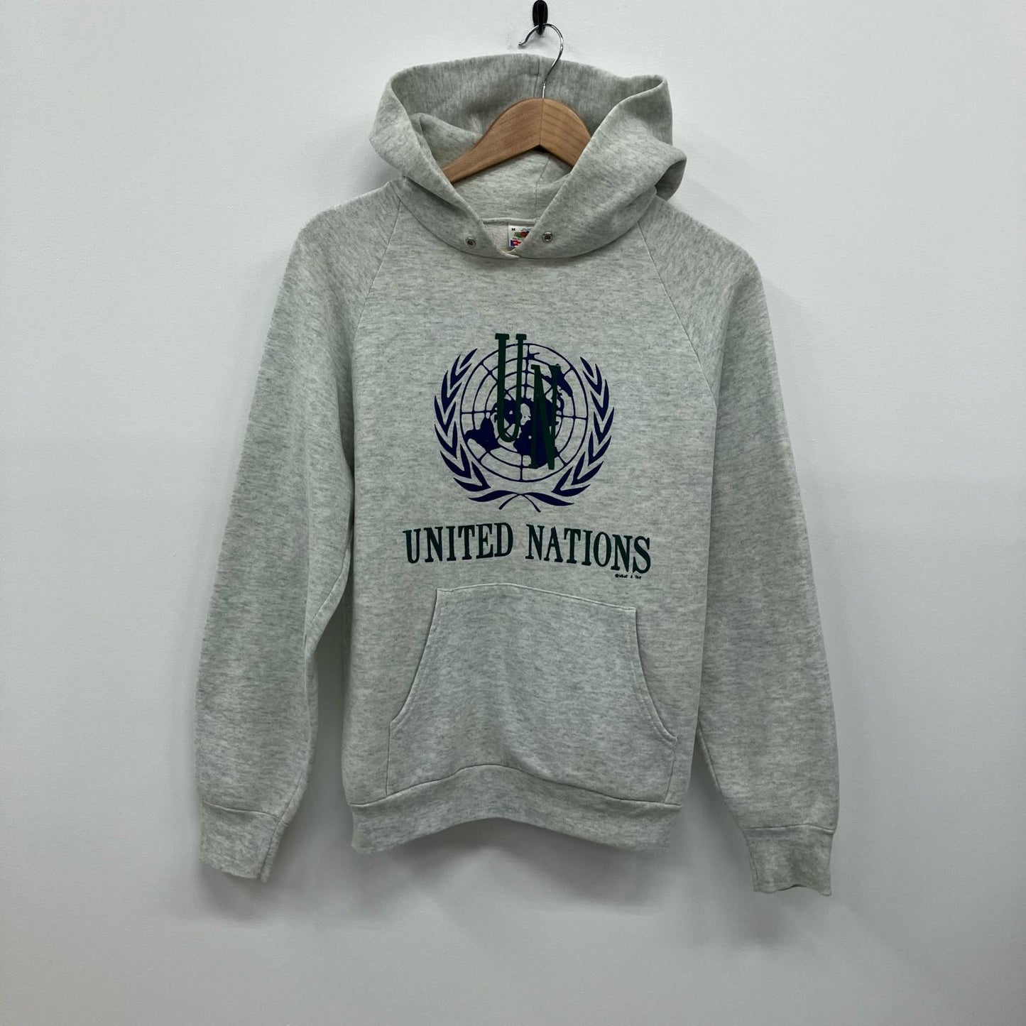 FRUIT OF THE LOOM | フルーツオブザルーム UNITED NATIONS パーカー グレー サイズ：M【イオン広店】