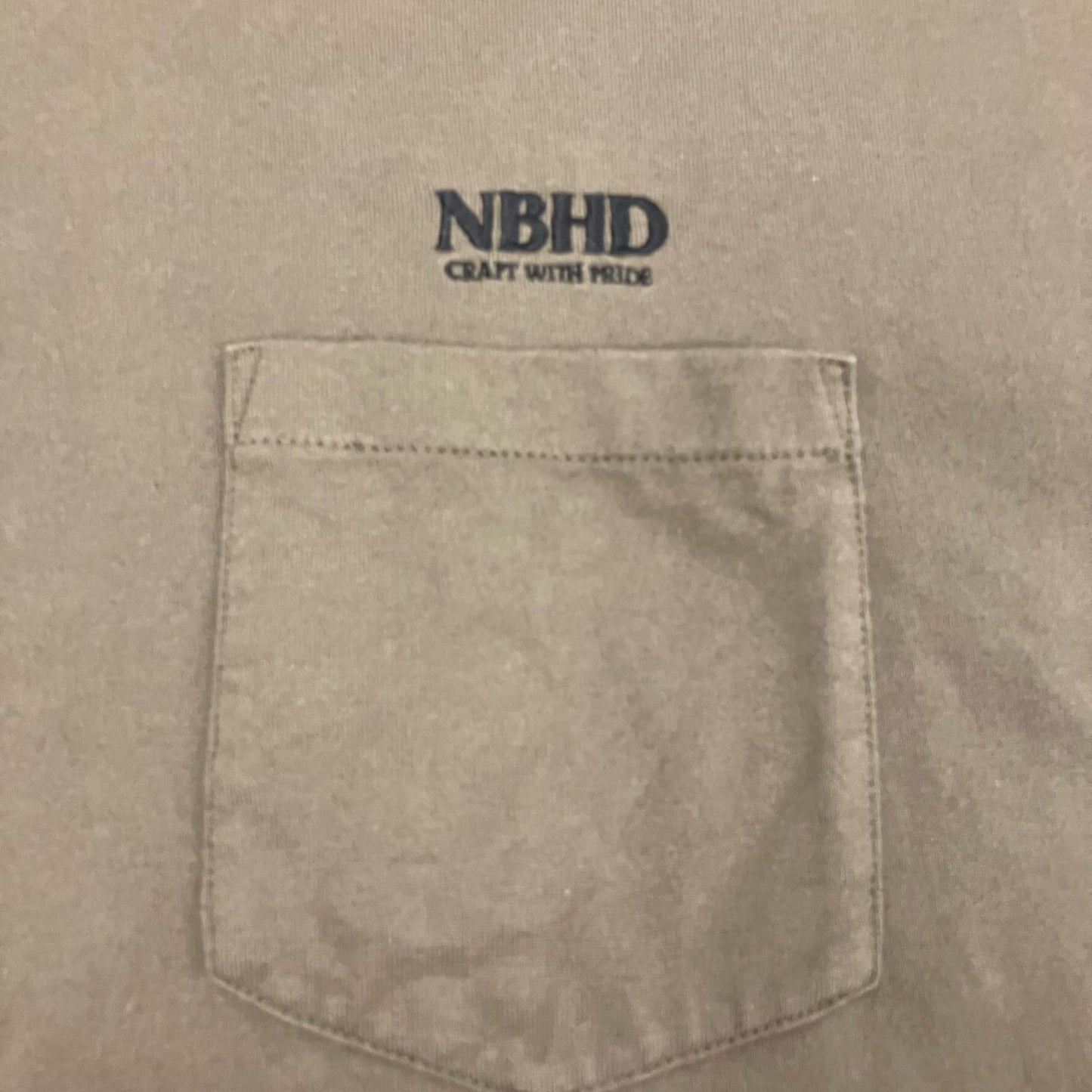 NEIGHBORHOOD | ネイバーフッド Long Sleeve Classic Pocket T-Shirt 長袖Ｔシャツ 232FPNH-CSM09 ブラウン サイズ：L【イオン広店】