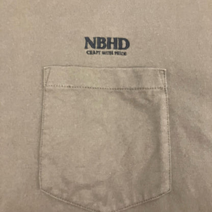 NEIGHBORHOOD | ネイバーフッド Long Sleeve Classic Pocket T-Shirt 長袖Ｔシャツ 232FPNH-CSM09 ブラウン サイズ：L【イオン広店】