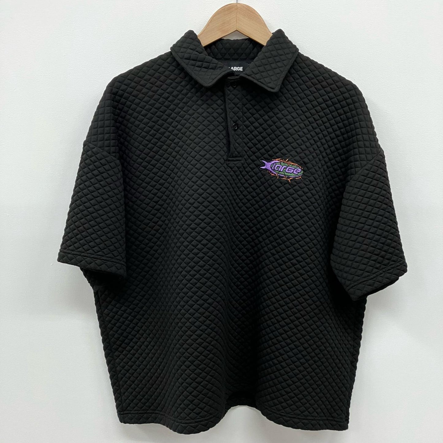 X-LARGE | エクストララージ BARBED WIRE POLO SHIRT ポロシャツ 101242013003 ブラック サイズ：L【イオン広店】