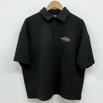 X-LARGE | エクストララージ BARBED WIRE POLO SHIRT ポロシャツ 101242013003 ブラック サイズ：L【イオン広店】