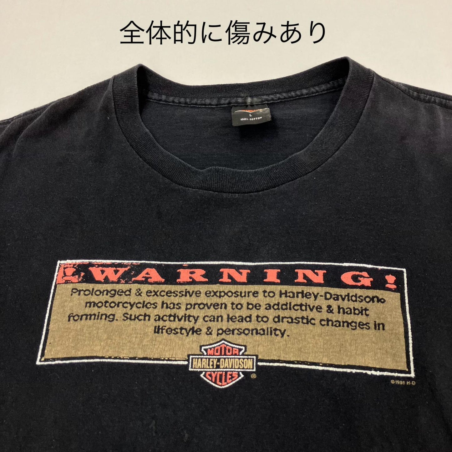 HARLEY-DAVIDSON | ハーレーダビットソン 半袖Ｔシャツ ブラック サイズ：L【イオン広店】