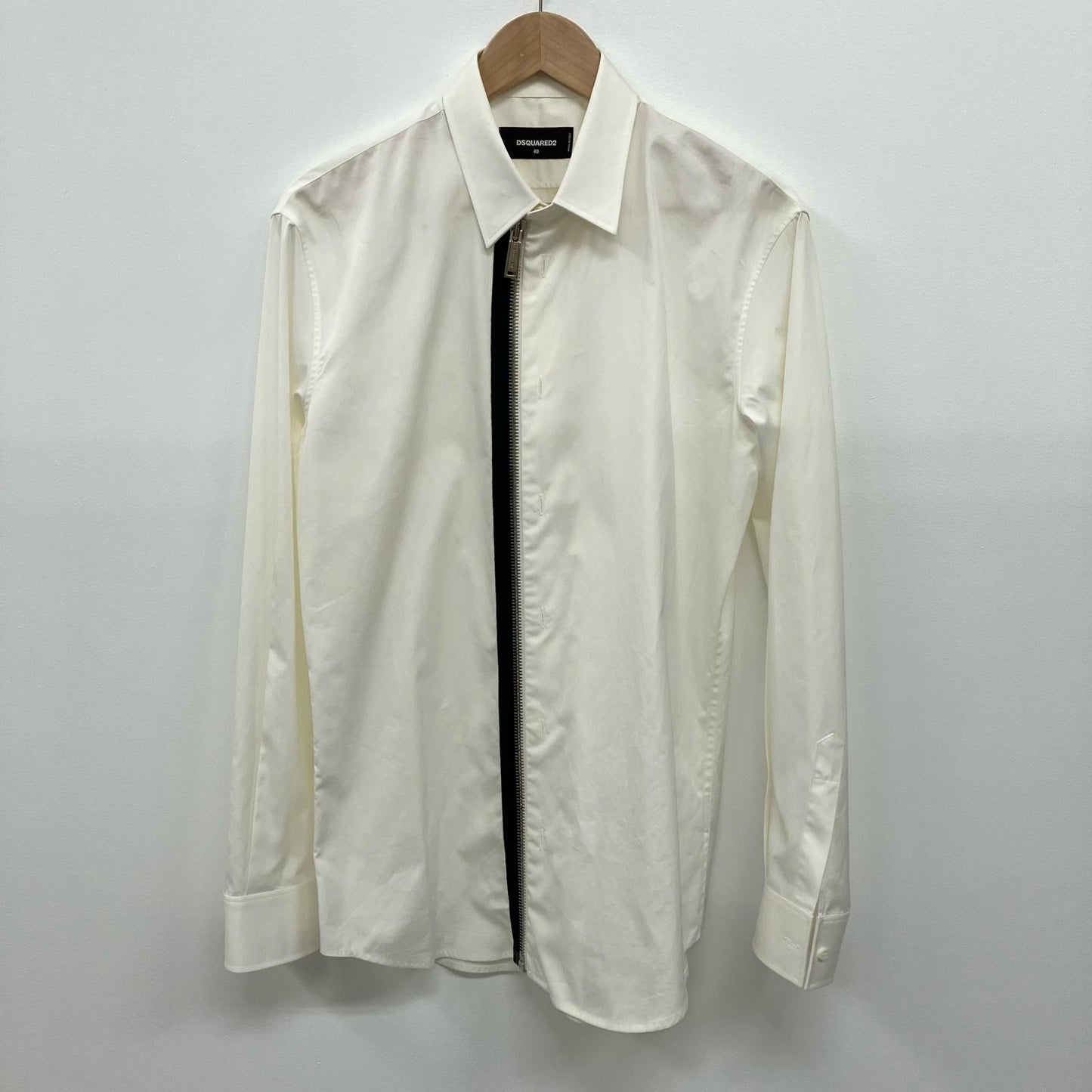 DSQUARED2 | ディースクエアード ジップアップシャツブルゾン ブルゾン S74DL0929 ホワイト サイズ：48【イオン広店】