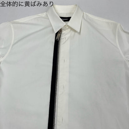 DSQUARED2 | ディースクエアード ジップアップシャツブルゾン ブルゾン S74DL0929 ホワイト サイズ：48【イオン広店】