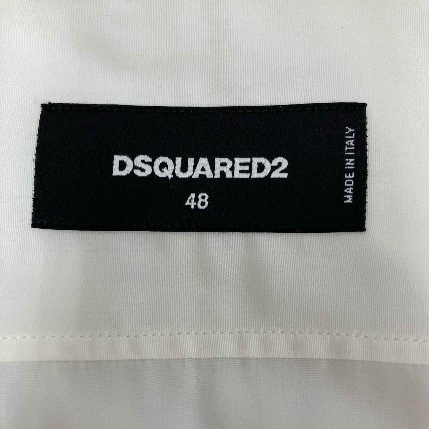 DSQUARED2 | ディースクエアード ジップアップシャツブルゾン ブルゾン S74DL0929 ホワイト サイズ：48【イオン広店】