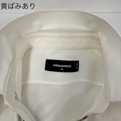 DSQUARED2 | ディースクエアード ジップアップシャツブルゾン ブルゾン S74DL0929 ホワイト サイズ：48【イオン広店】