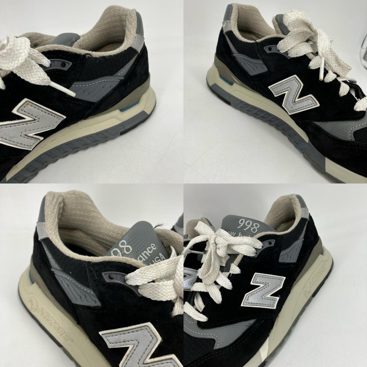 NEW BALANCE | ニューバランス U998BL スニーカー ブラック 27.5cm【イオン広店】