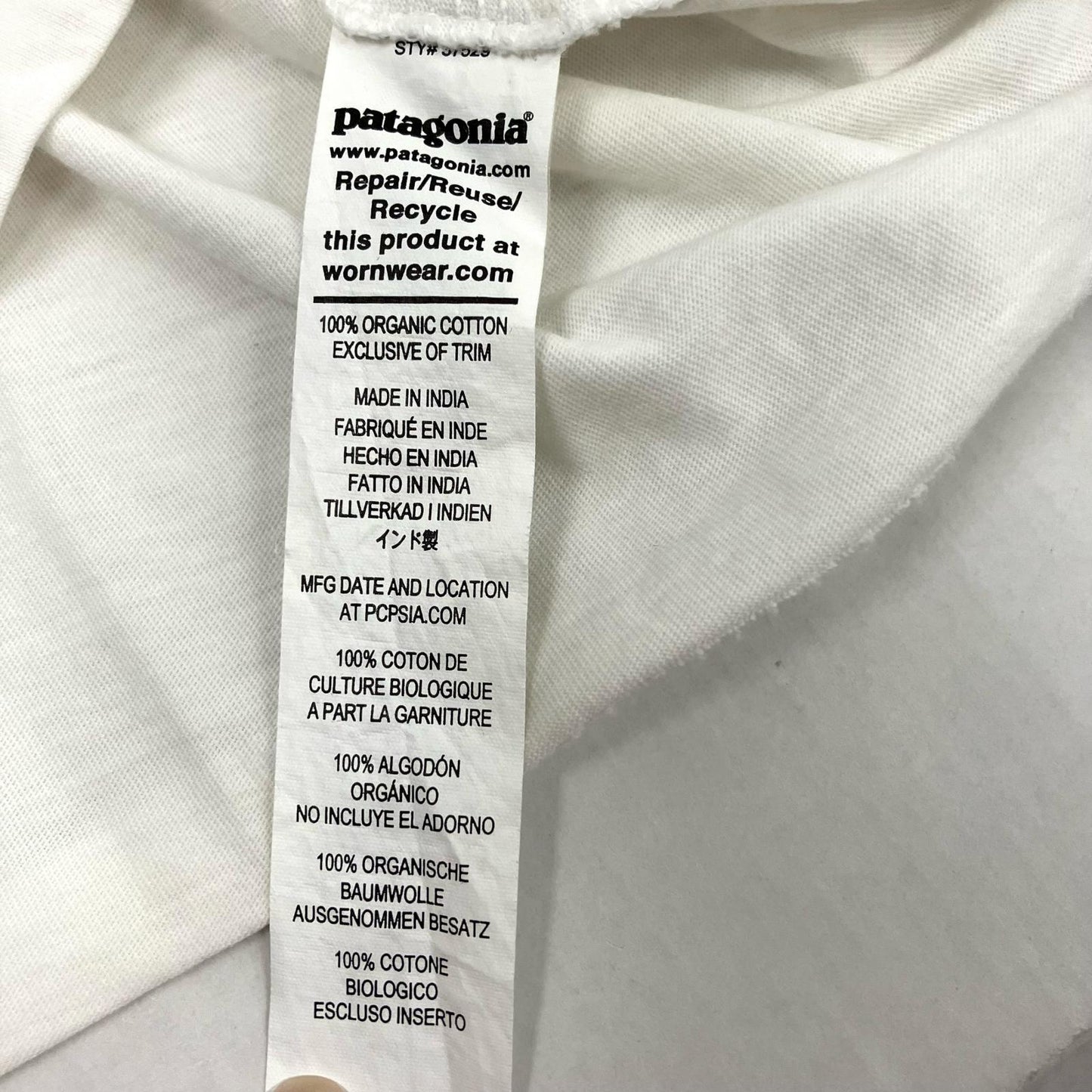 patagonia | パタゴニア P-6 ミッションオーガニックTシャツ 半袖Ｔシャツ 37529 ホワイト サイズ：S【イオン広店】