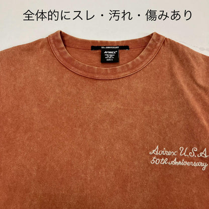 AVIREX | アヴィレックス HALF CENTURY ANNIV TEE 半袖Ｔシャツ 783-5234001 ブラウン サイズ：L【イオン広店】