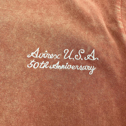 AVIREX | アヴィレックス HALF CENTURY ANNIV TEE 半袖Ｔシャツ 783-5234001 ブラウン サイズ：L【イオン広店】