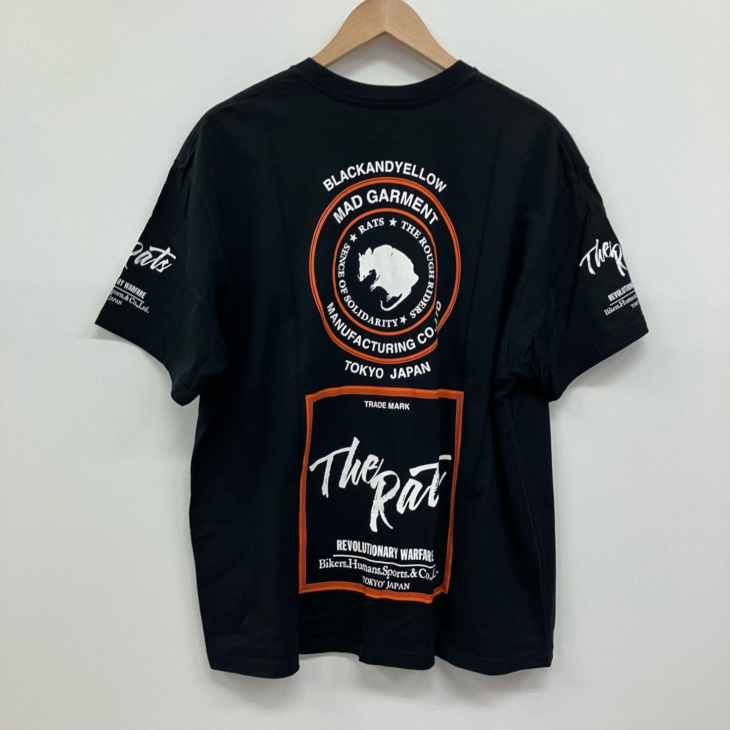 RATS | ラッツ BIG LOGO TEE 半袖Ｔシャツ 22RT-0602 ブラック サイズ：M【イオン広店】