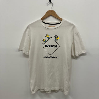 FCRB | エフシーアールビー ミニオンズコラボ 半袖Ｔシャツ FCRB-240156 ホワイト サイズ：S【イオン広店】