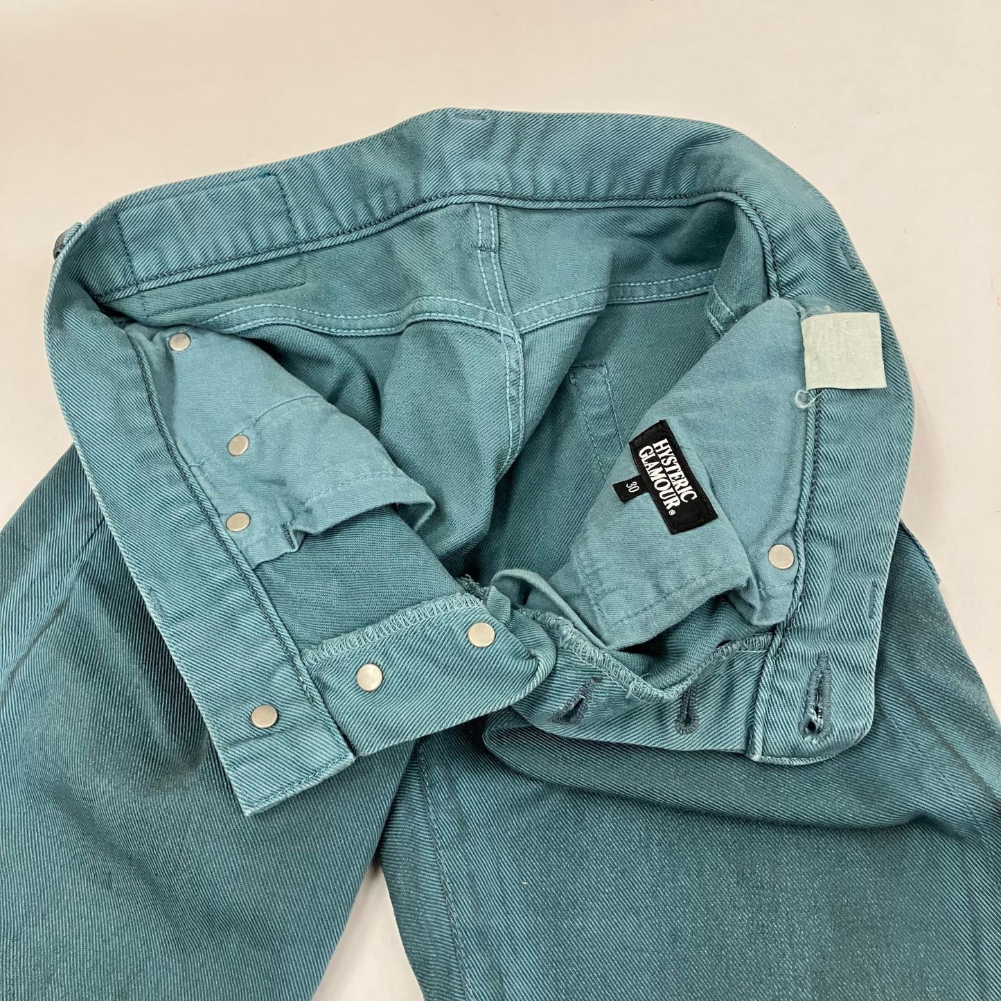 HYSTERIC GLAMOUR | ヒステリックグラマー ストレートパンツ デニムパンツ 4AP-2492 グリーン サイズ：30【イオン広店】