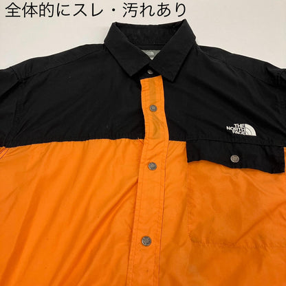 THE NORTH FACE | ザ・ノースフェイス L/S Nuptse Shirt 長袖シャツ NR11961 オレンジ サイズ：L【イオン広店】
