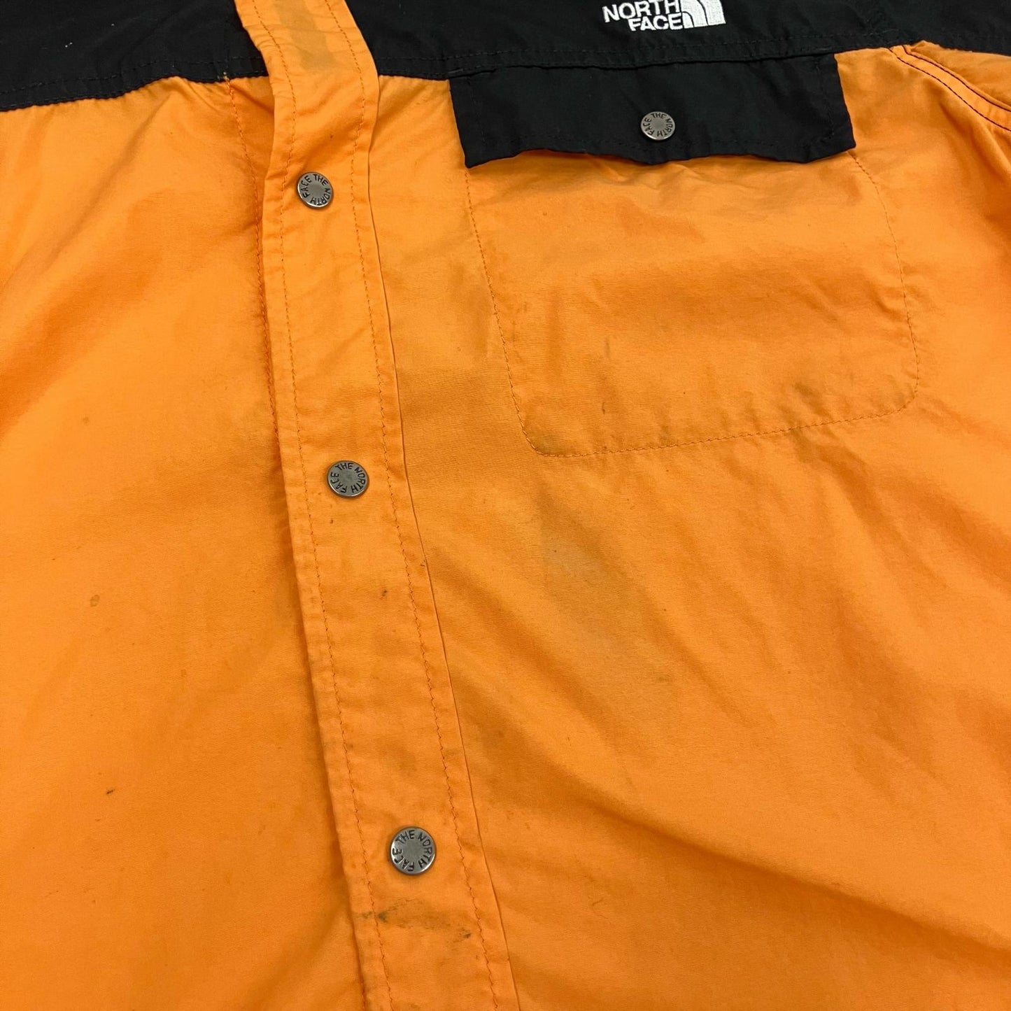 THE NORTH FACE | ザ・ノースフェイス L/S Nuptse Shirt 長袖シャツ NR11961 オレンジ サイズ：L【イオン広店】