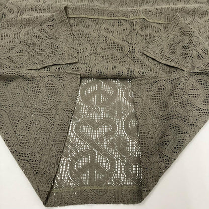 SASQUATCH fabrix | サスクワッチファブリックス LOVE & PEACE LACE SMOCK カットソー 24SS-CSL-004 カーキ サイズ：XL【イオン広店】