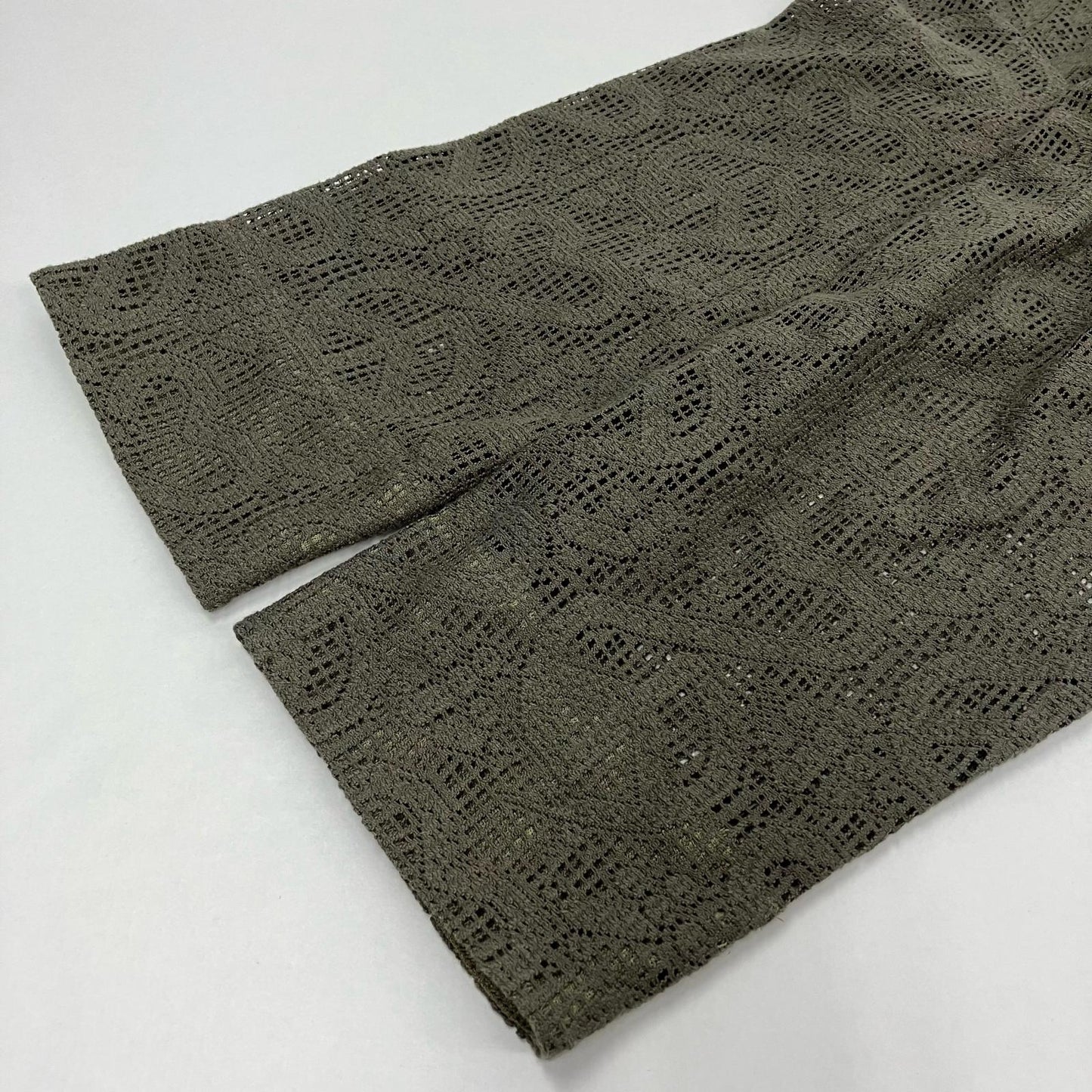 SASQUATCH fabrix | サスクワッチファブリックス LOVE & PEACE LACE SMOCK カットソー 24SS-CSL-004 カーキ サイズ：XL【イオン広店】