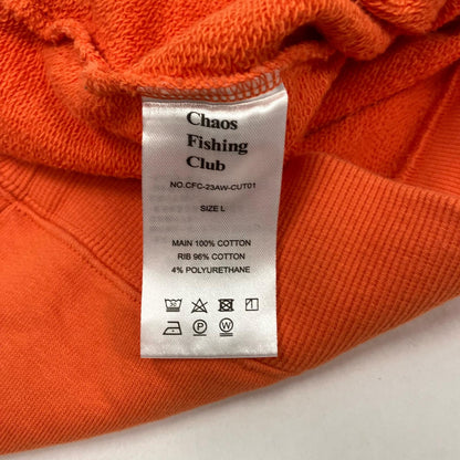 CHAOS FISHING CLUB | カオスフィッシングクラブ LOGO HOODIE パーカー CFC-23AW-CUT01 オレンジ サイズ：L【イオン広店】