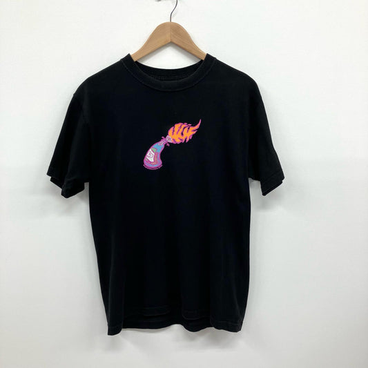 HUF | ハフ FIRE STARTER S/S TEE 半袖Ｔシャツ TS01947 ブラック サイズ：M【イオン広店】