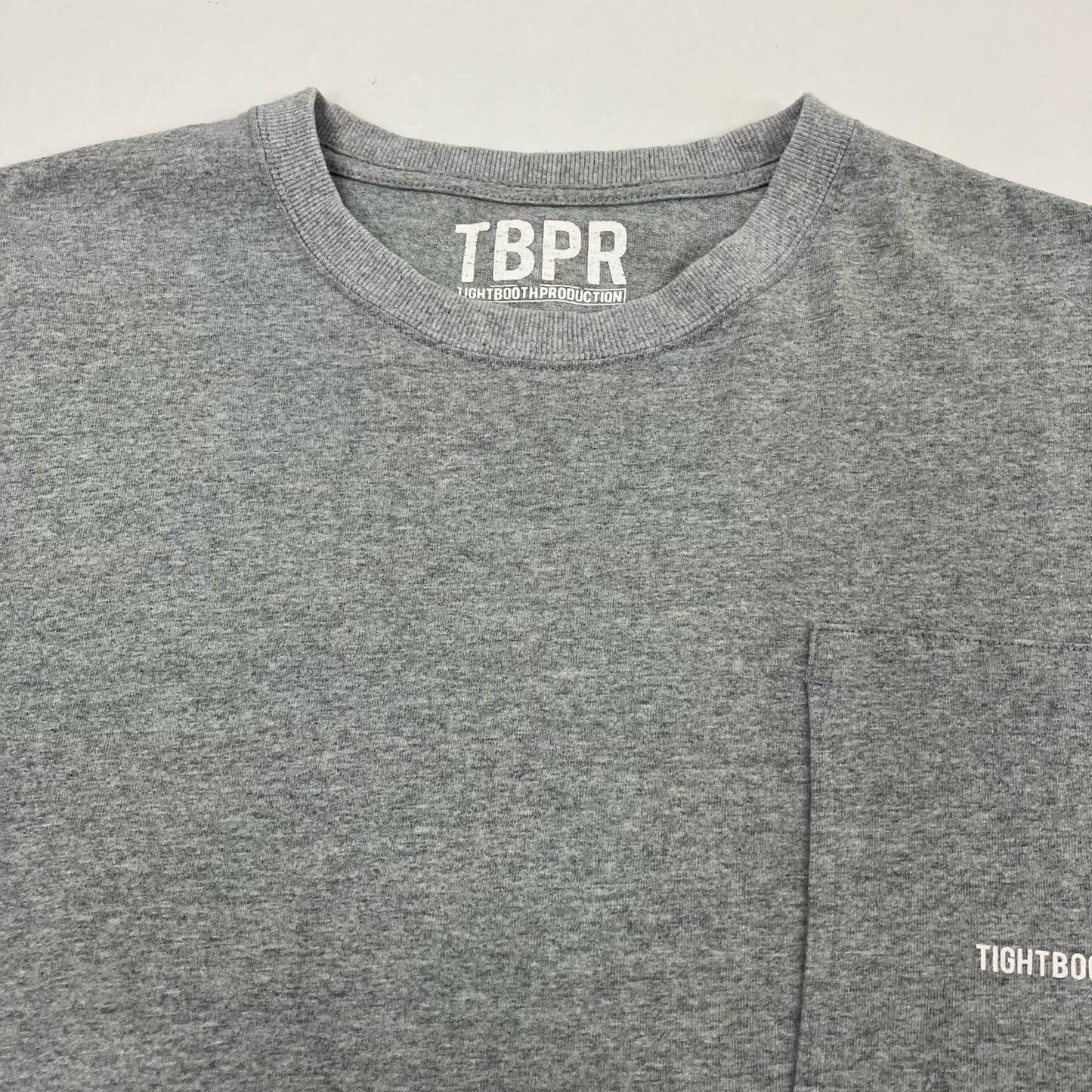 TIGHTBOOTH PRODUCTION | タイトブースプロダクション layered L/S tee 長袖Ｔシャツ グレー サイズ：L【イオン広店】