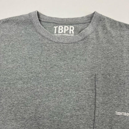 TIGHTBOOTH PRODUCTION | タイトブースプロダクション layered L/S tee 長袖Ｔシャツ グレー サイズ：L【イオン広店】