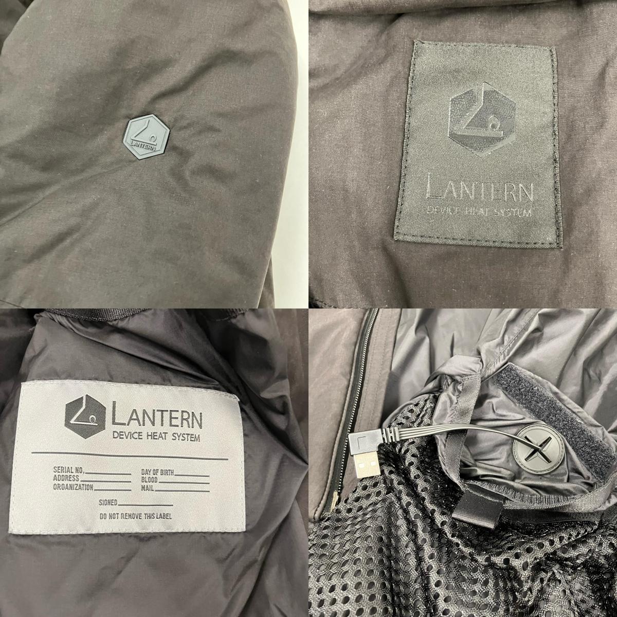 HEATING BLOUSON　LANTERN 中綿ジャケット MLA-LAN-04 ブラック サイズ：L【イオン広店】
