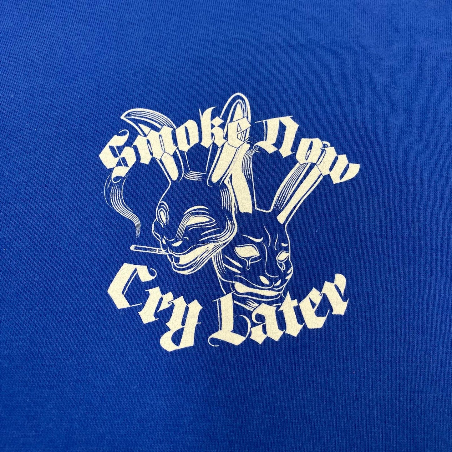 #FR2 | エフアールツー Smoke Now Cry Later 半袖Ｔシャツ ブルー サイズ：XL【イオン広店】