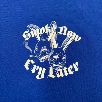 #FR2 | エフアールツー Smoke Now Cry Later 半袖Ｔシャツ ブルー サイズ：XL【イオン広店】