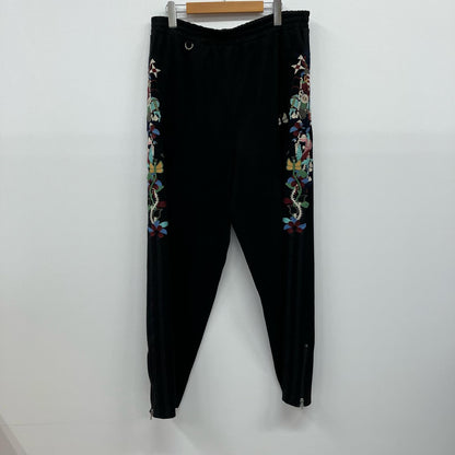 doublet | ダブレット CHAOS EMBROIDERY SUEDE TRACK PANTS パンツ 20AW20PT135 ブラック サイズ：XL【イオン広店】