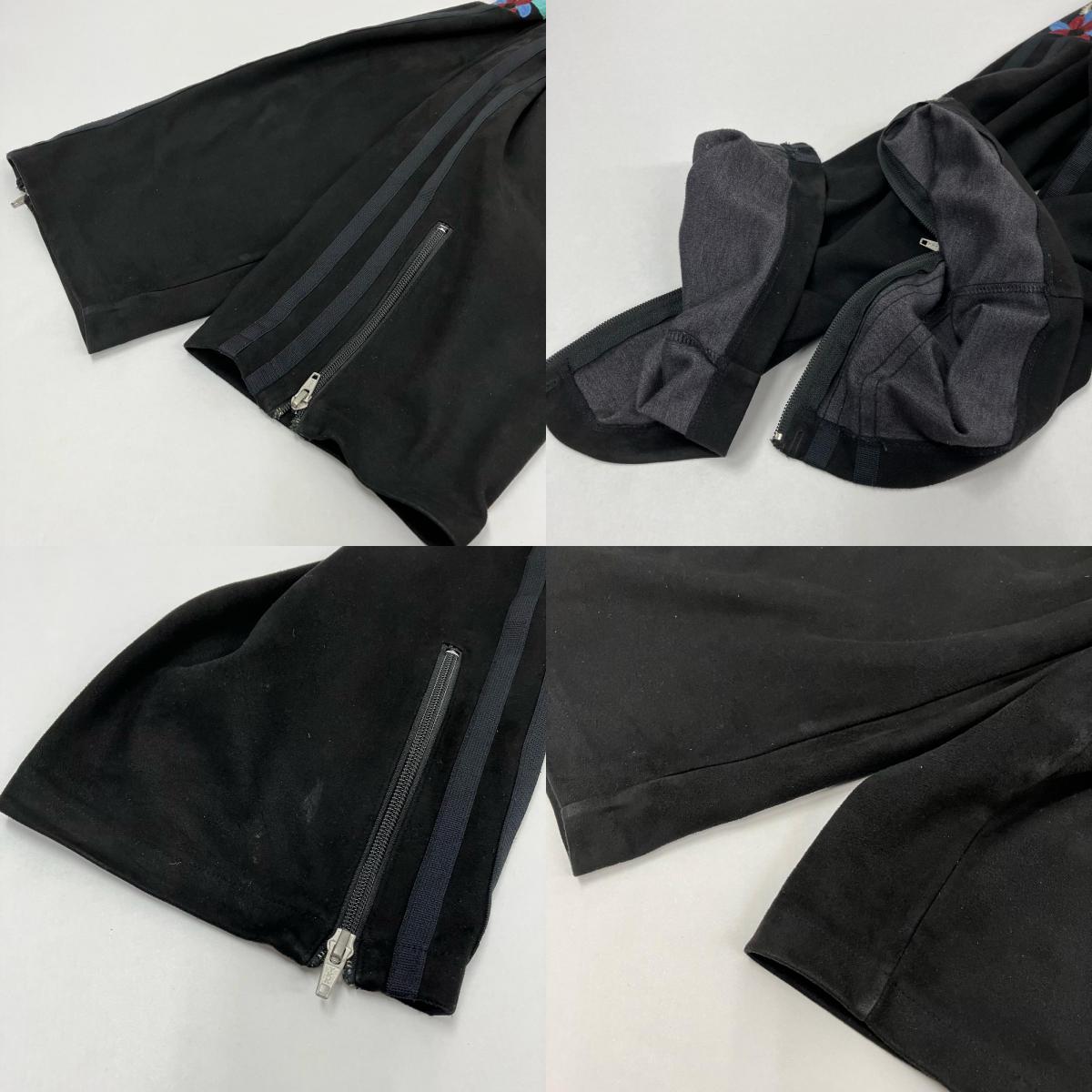doublet | ダブレット CHAOS EMBROIDERY SUEDE TRACK PANTS パンツ 20AW20PT135 ブラック サイズ：XL【イオン広店】
