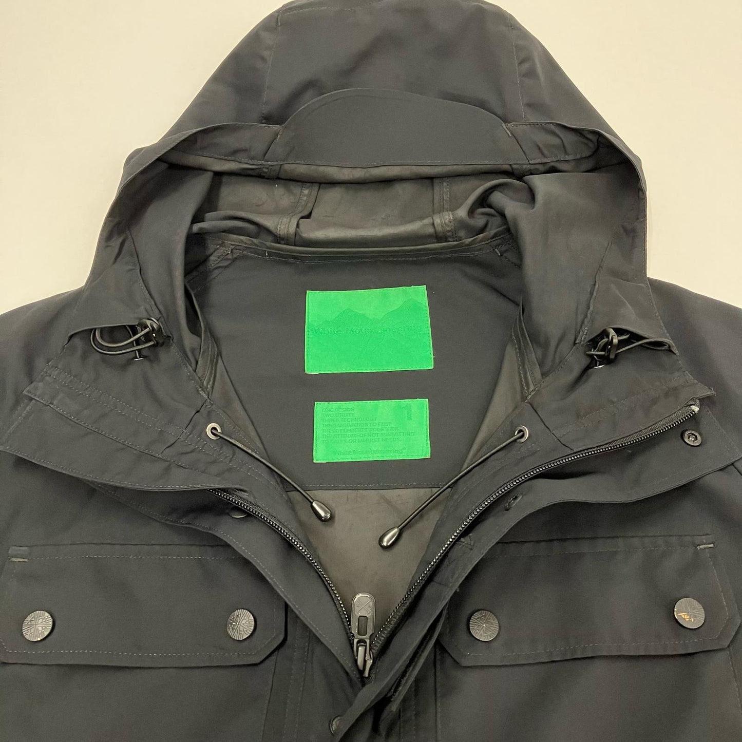 WHITE MOUNTAINEERING | ホワイトマウンテニアリング マウンテンパーカー WM1771228 ブラック サイズ：1【イオン広店】