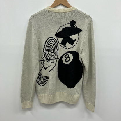 STUSSY | ステューシー ×NIKE Knit Sweater セーター DR2893-238 ホワイト サイズ：XS【イオン広店】