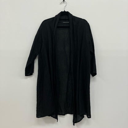 mizuiro-ind | ミズイロインド リネンシャツ 長袖シャツ ブラック【イオン広店】
