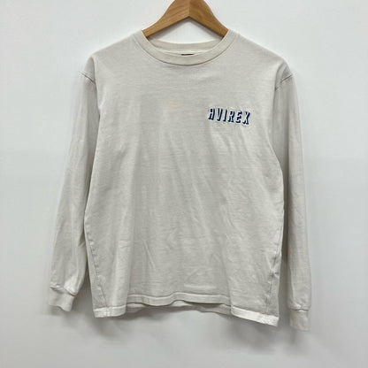 AVIREX | アヴィレックス ブルドッグ ロングスリーブTシャツ 長袖Ｔシャツ 783-2230014 ホワイト サイズ：M【イオン広店】