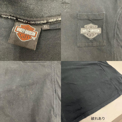 HARLEY-DAVIDSON | ハーレーダビットソン ポロシャツ ブラック サイズ：XL【イオン広店】