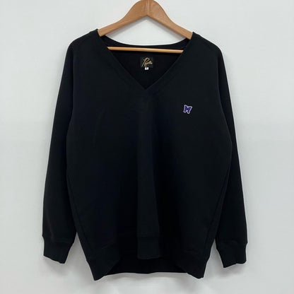 Needles | ニードルス L/S V NECK SWEAT C/PE JERSEY スウェット MR301 ブラック サイズ：S【イオン広店】