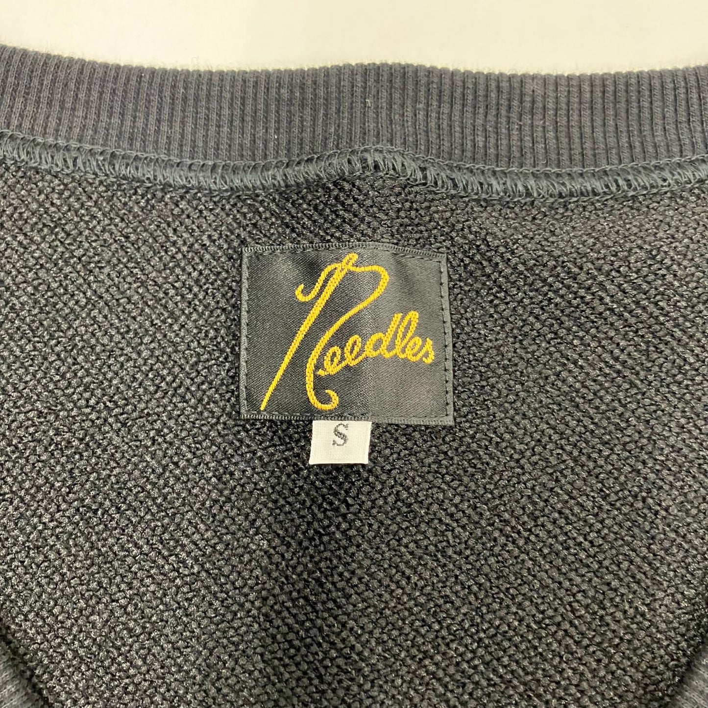 Needles | ニードルス L/S V NECK SWEAT C/PE JERSEY スウェット MR301 ブラック サイズ：S【イオン広店】