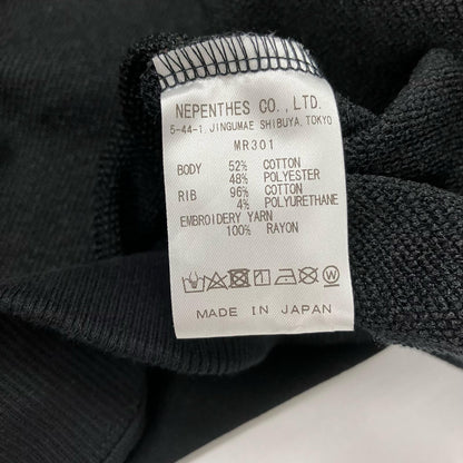 Needles | ニードルス L/S V NECK SWEAT C/PE JERSEY スウェット MR301 ブラック サイズ：S【イオン広店】